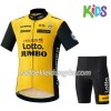 Set Fahrradtrikot + Radhose Kurze 2018 LottoNL-Jumbo Kinder N001 